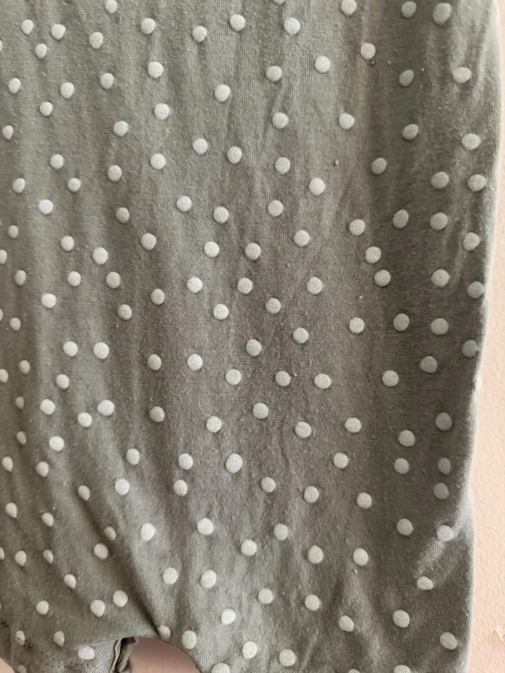 kate quinn Sage Green Polka Dot Infant Romper - Picture 4 of 4